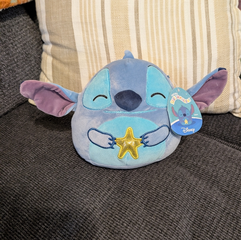 Stitch 'Star' Disney Squishmallow 8" NWT